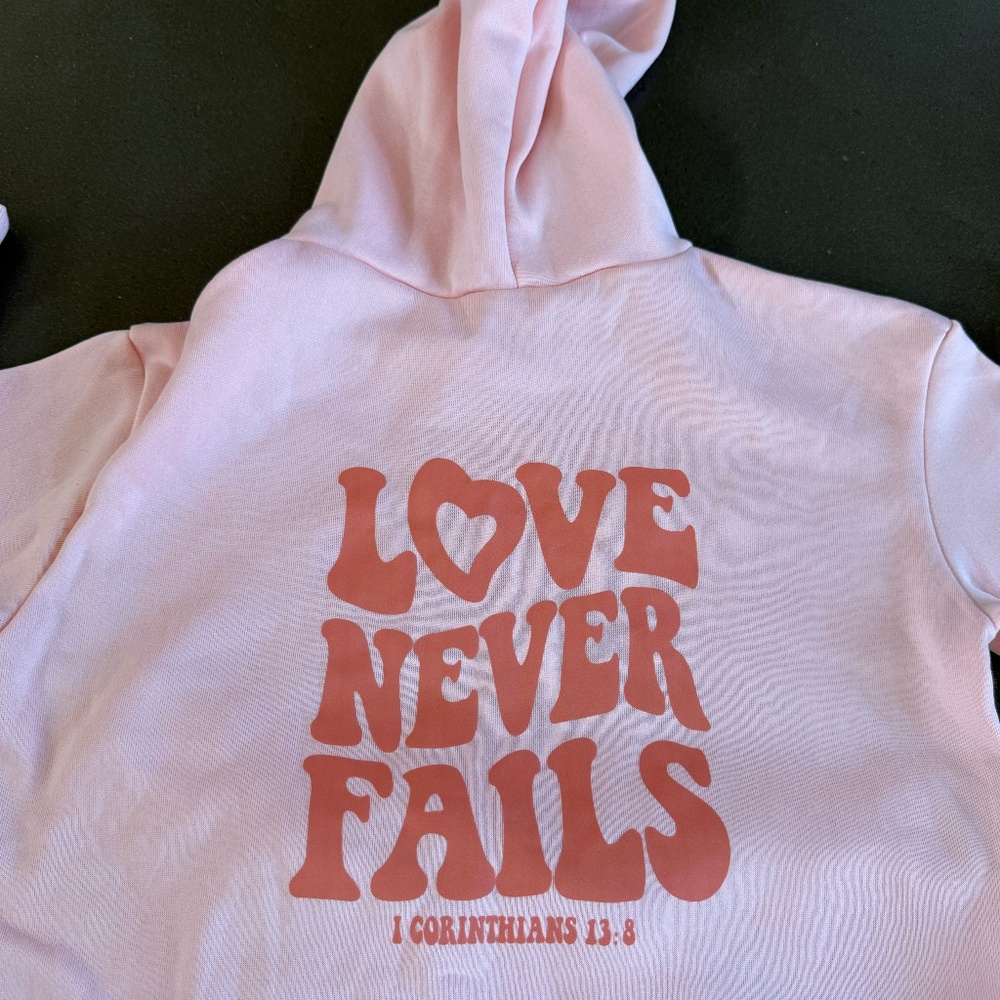 Pink Bible verse Hoodie
